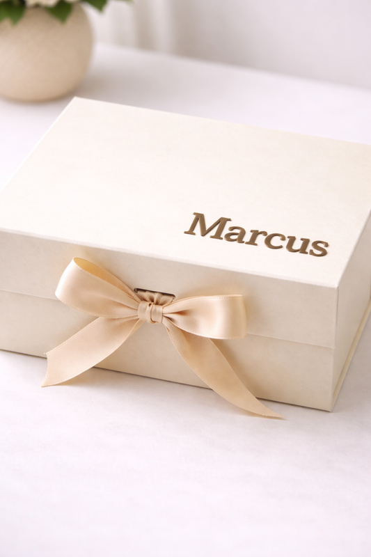 Personalised Medium-size Gift Box - Beige