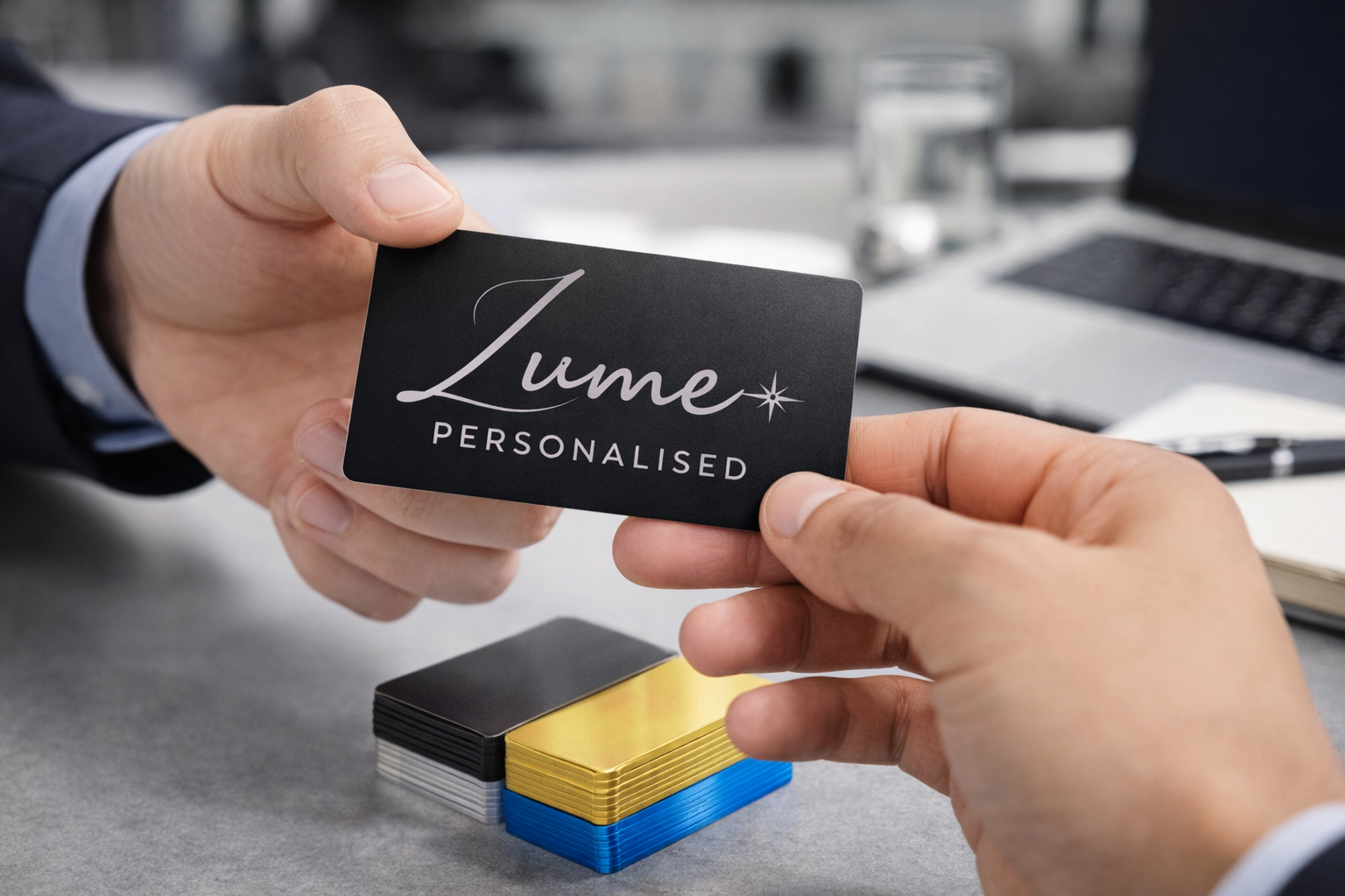 Bulk Personalised Metal Business Cards - Starting from 10 pcs