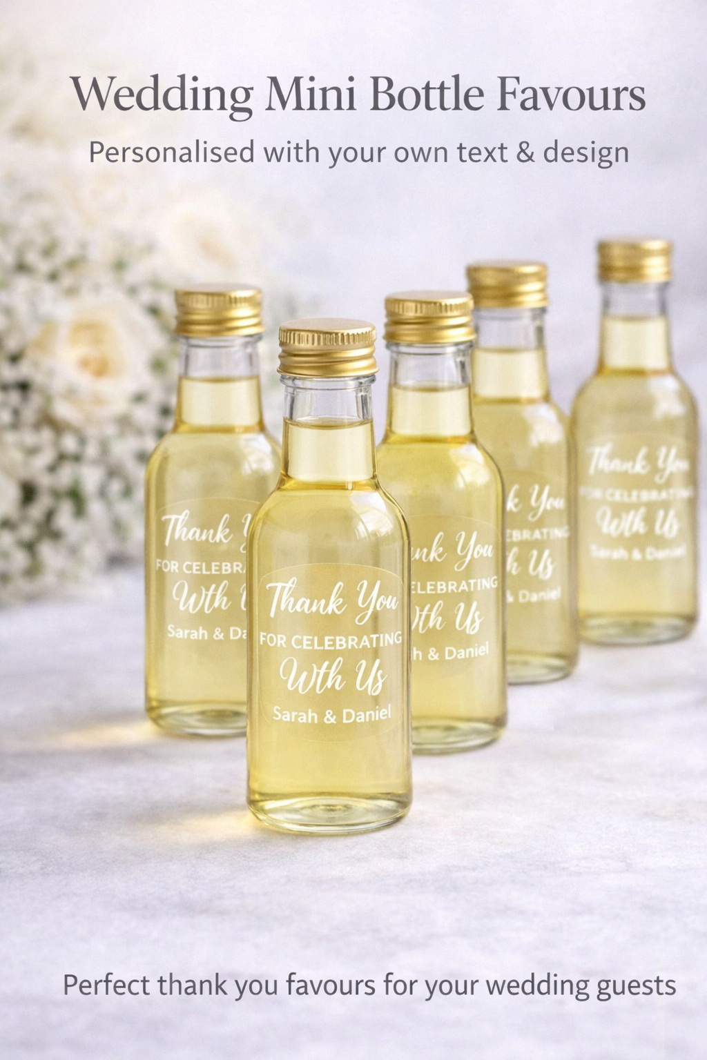 50ml Personalised Plastic Bottle with Sticker