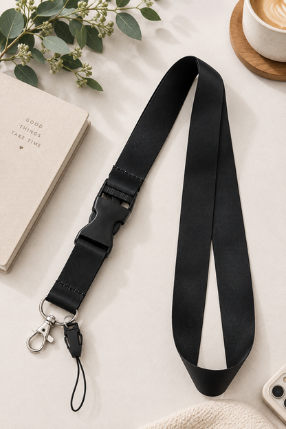 Multi-Purpose Lanyard with Detachable Buckle & Clip