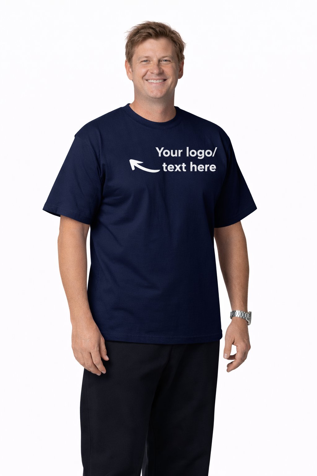 Custom Embroidered Unisex Cotton Tee