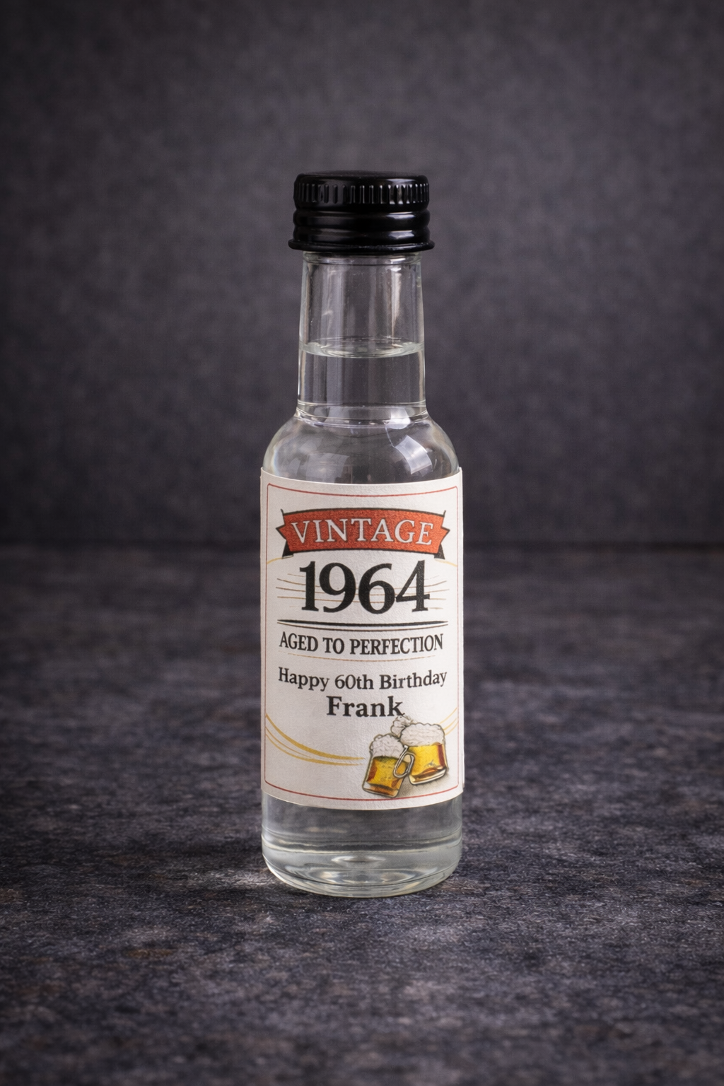 50ml Personalised Plastic Bottle with Sticker