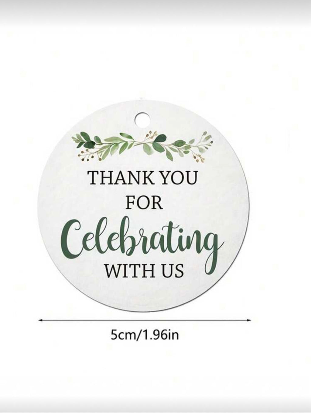 Botanical Celebration Favour Tags – Pack of 10