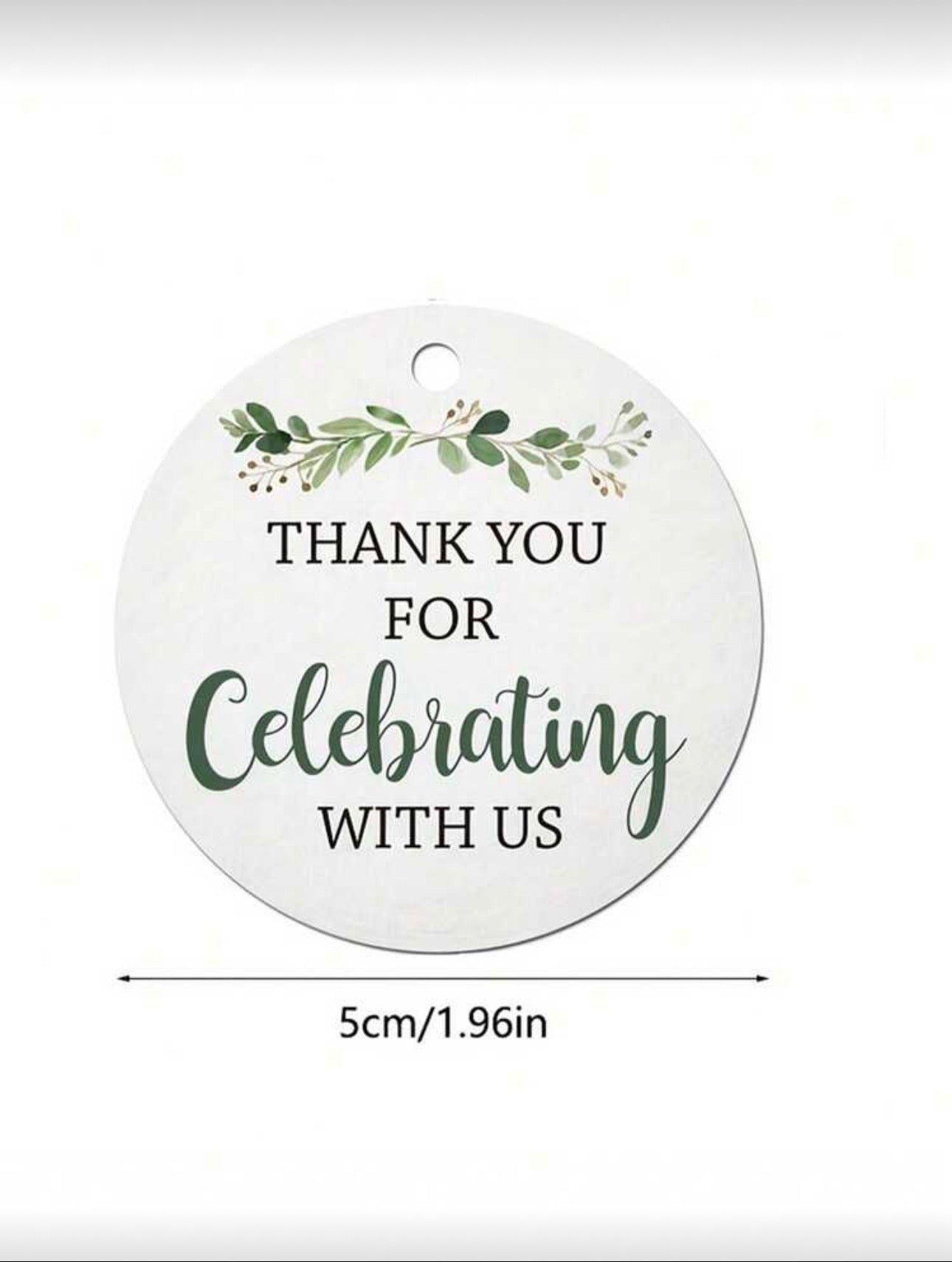Botanical Celebration Favour Tags – Pack of 10
