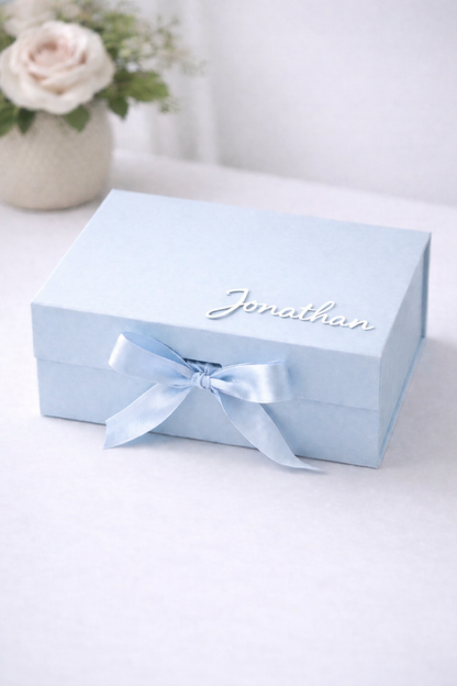 Personalised Medium-size Gift Box - Light blue