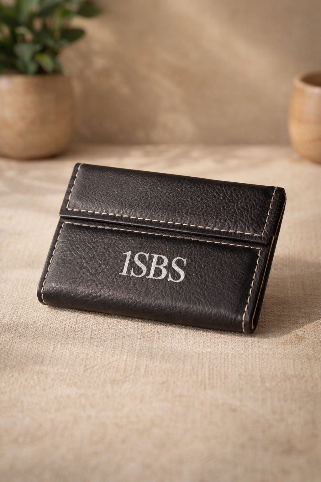 Personalised PU Leather Business Card Holder