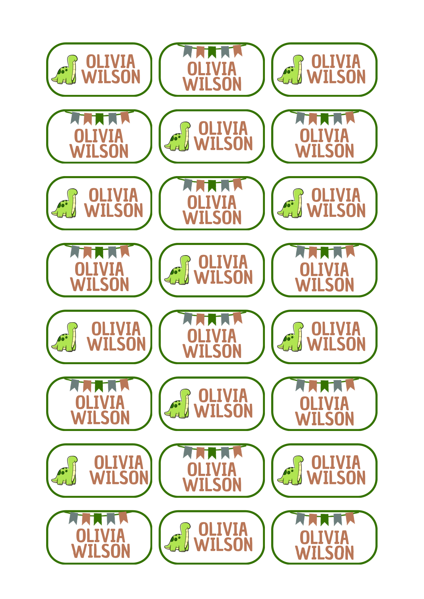 Dinosaur Theme Sticker - Waterproof A4 Value Sheet