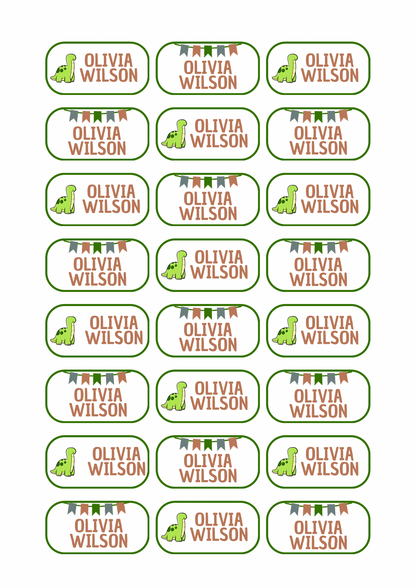 Dinosaur Theme Sticker - Waterproof A4 Value Sheet