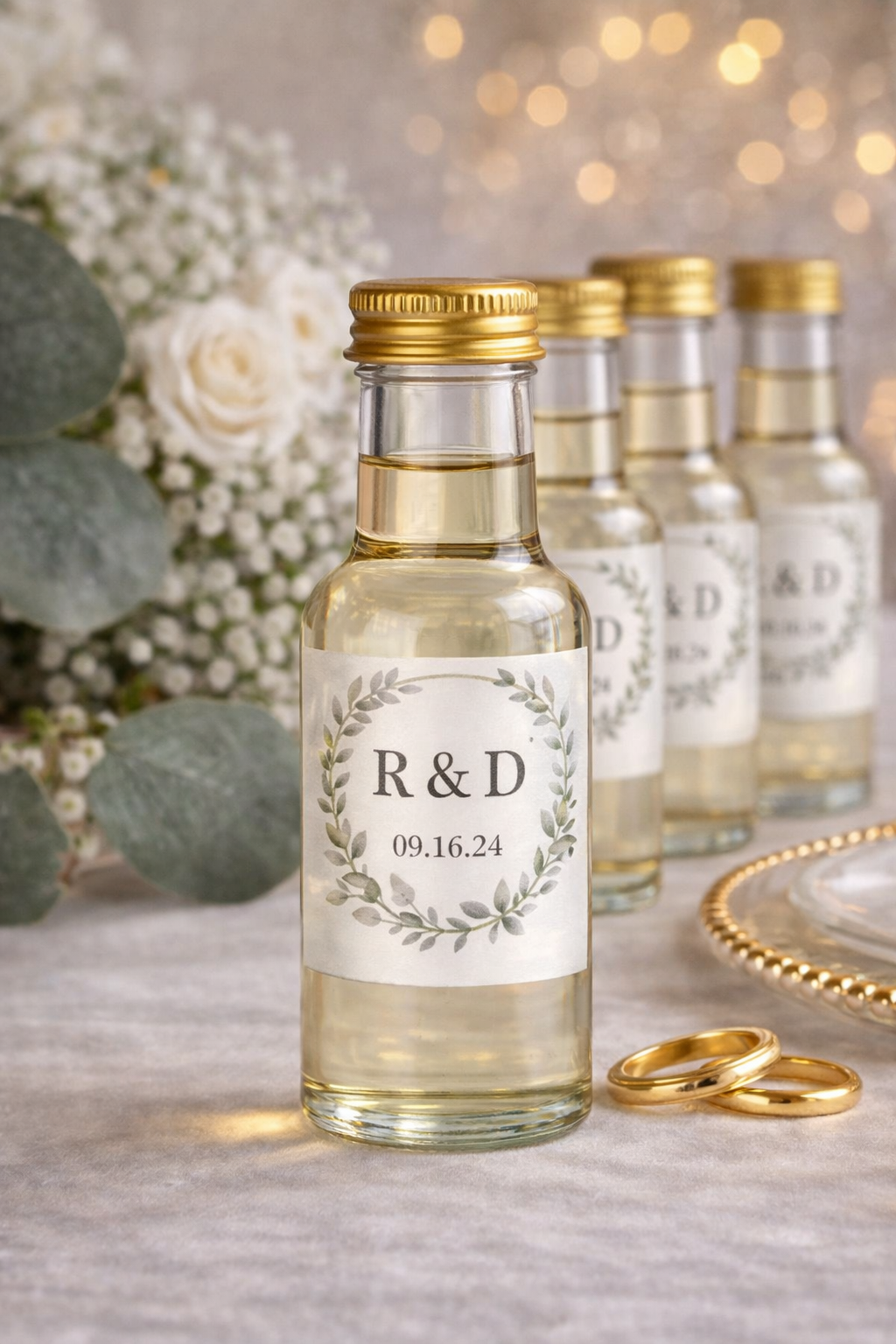 50ml Personalised Plastic Bottle with Sticker