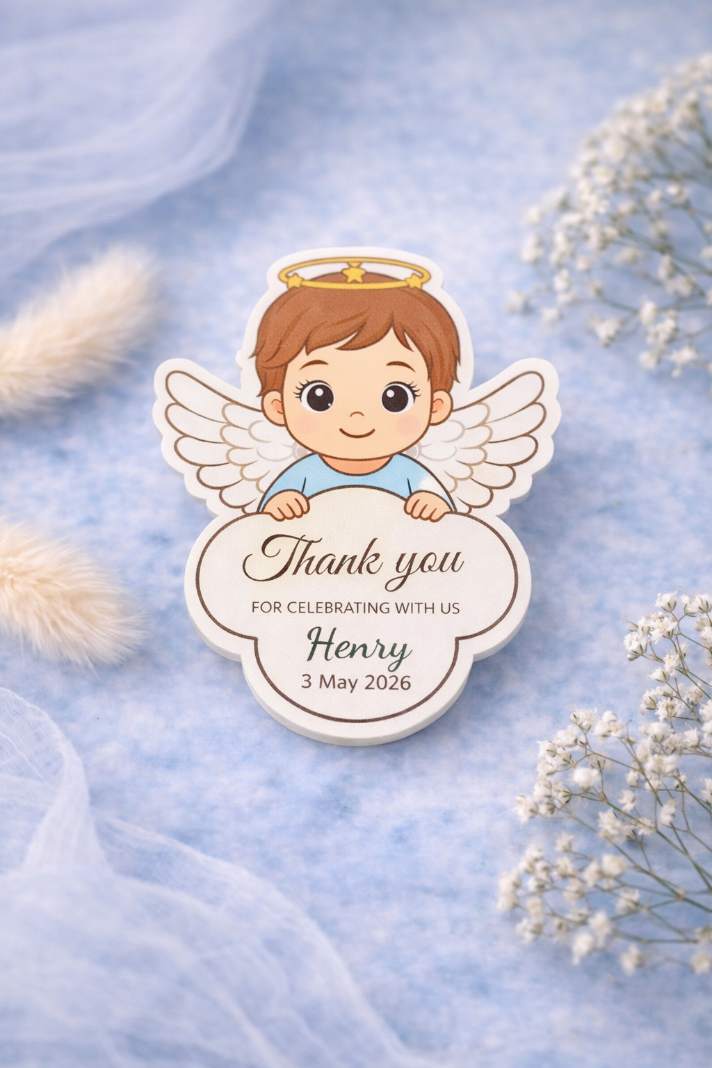 Custom Magnet with Backing Card - Baptism