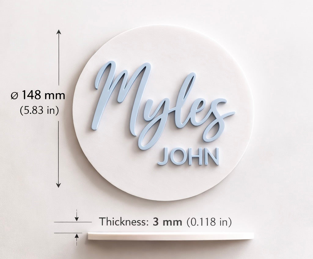 Personalised Acrylic Name Plaque