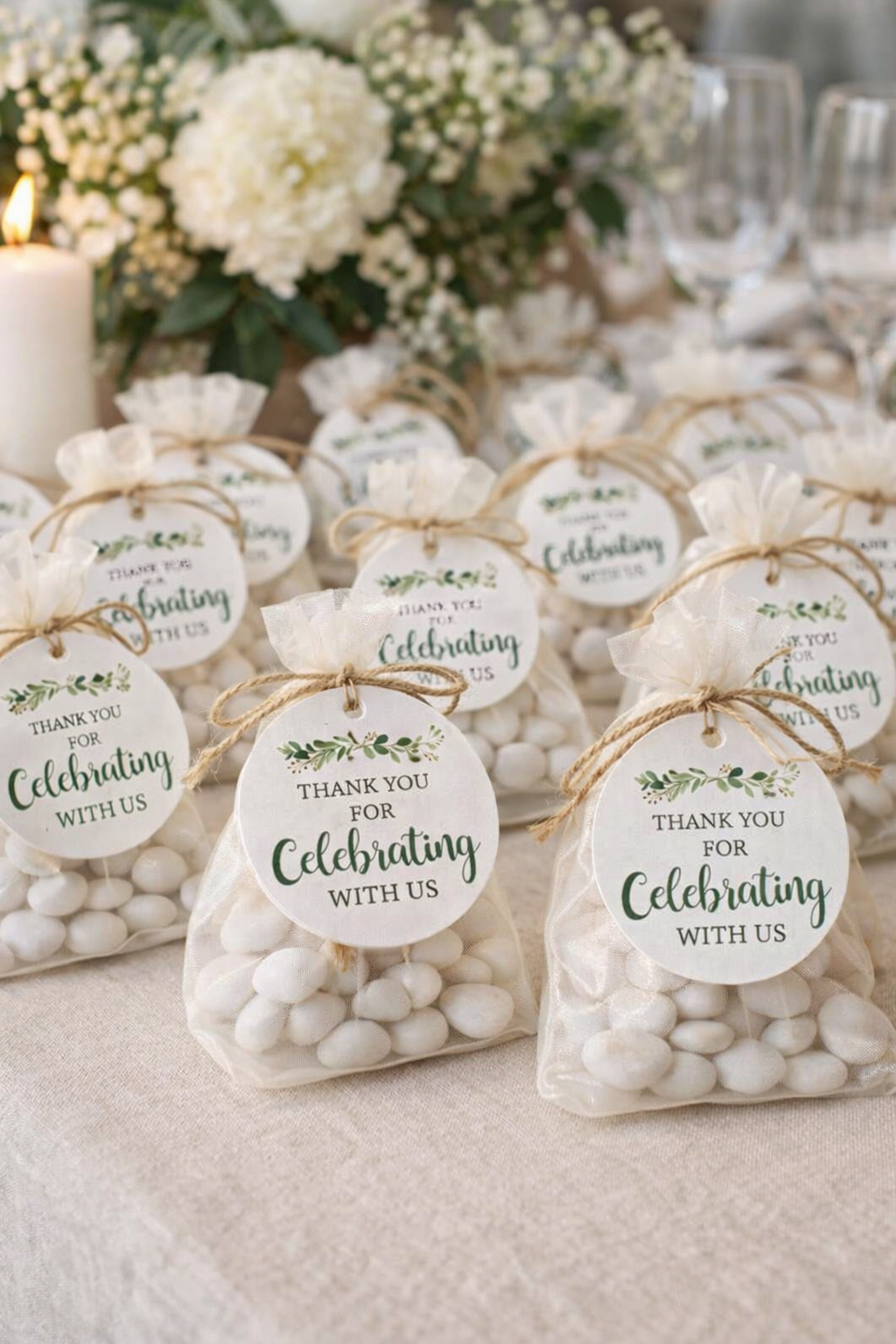 Botanical Celebration Favour Tags – Pack of 10