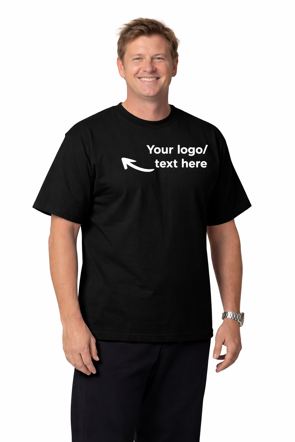 Custom Embroidered Unisex Cotton Tee