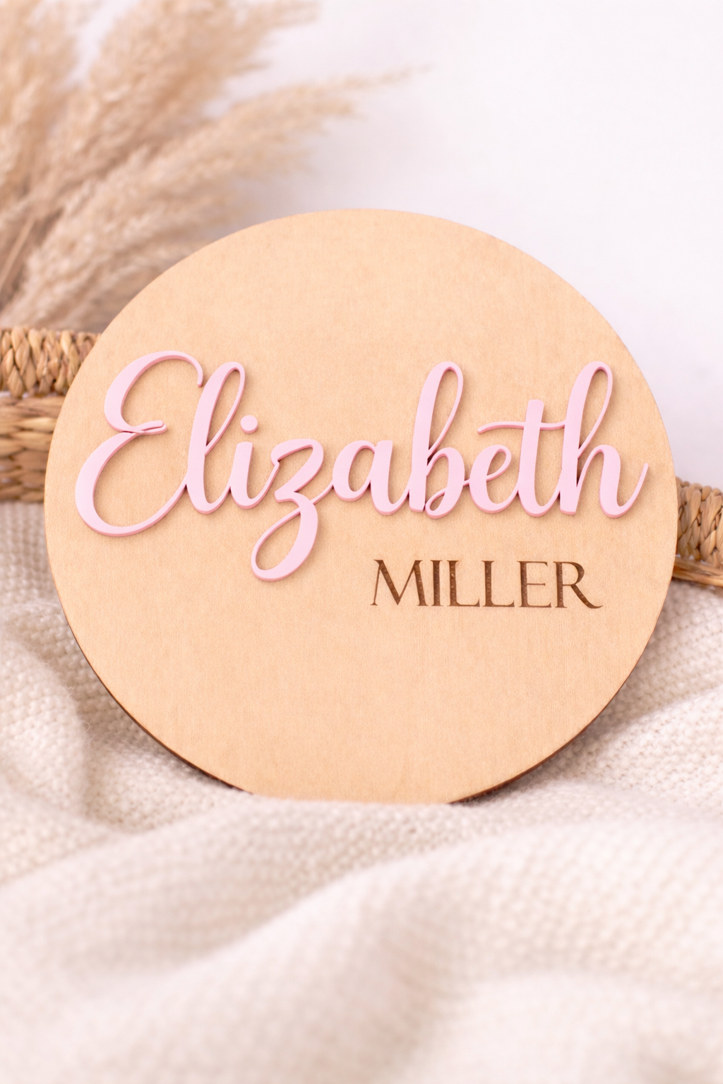 Simple Classic Personalised Name Plaque – 15cm