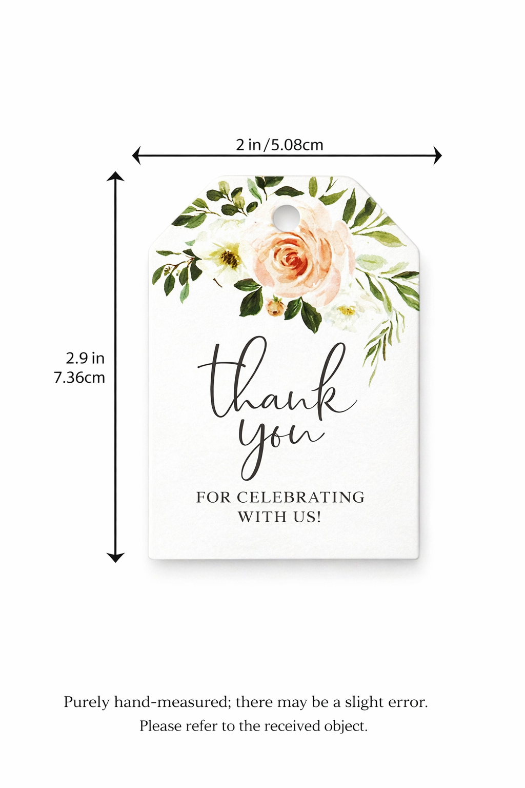 Floral “Thank You” Gift Tags – Pack of 10