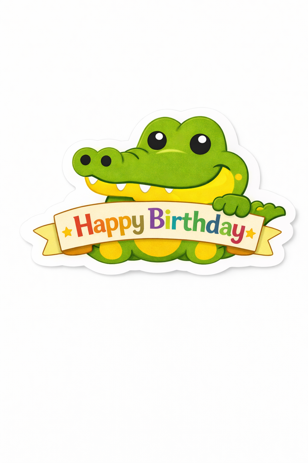 Happy Birthday Sticker - Kids