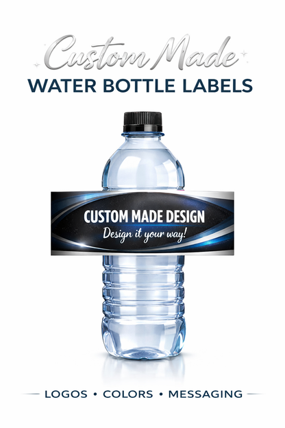 Custom Water Bottle Labels - Starting from 12 labels