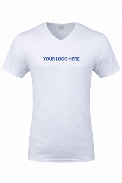 Bulk Custom Embroidered Men’s V-Neck T-Shirt