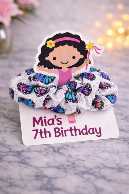 Personalised scrunchie tags