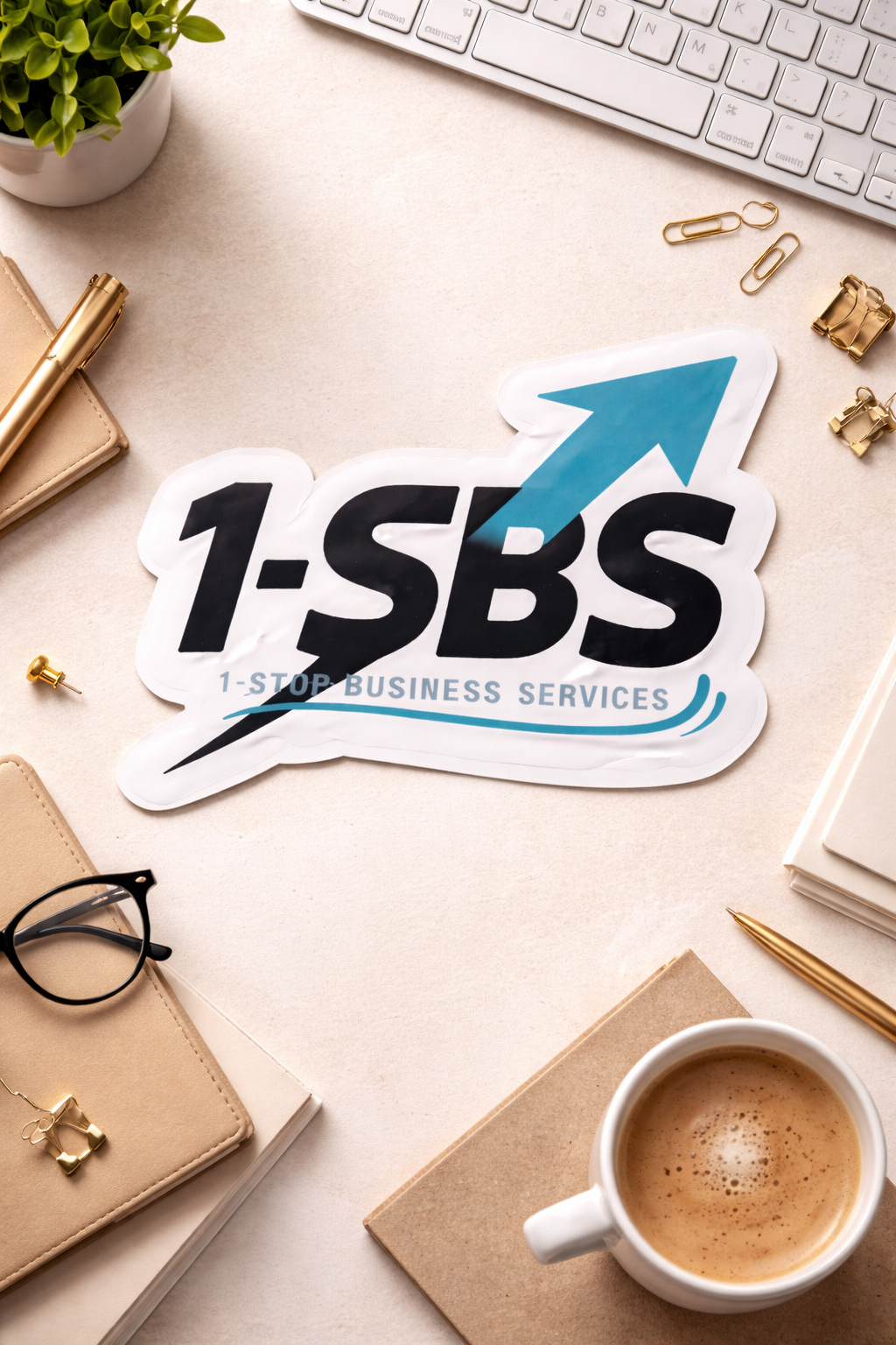 Premium Laminated Vinyl Custom Business Logo Sticker