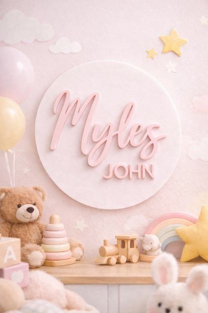 Personalised Acrylic Name Plaque