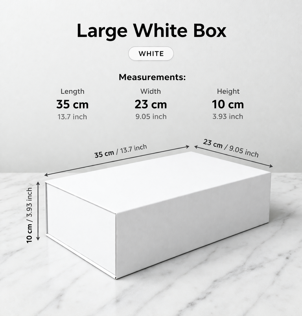 Personalised Large-size Gift Box - White