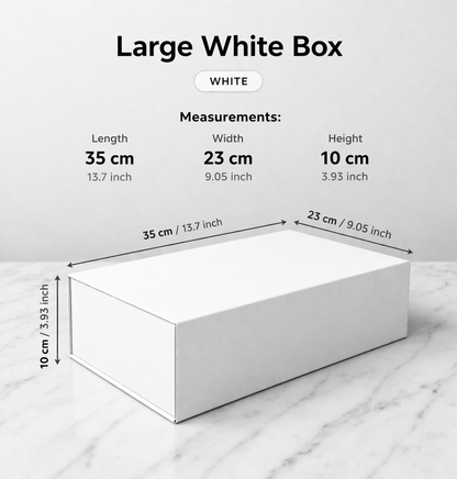 Personalised Large-size Gift Box - White