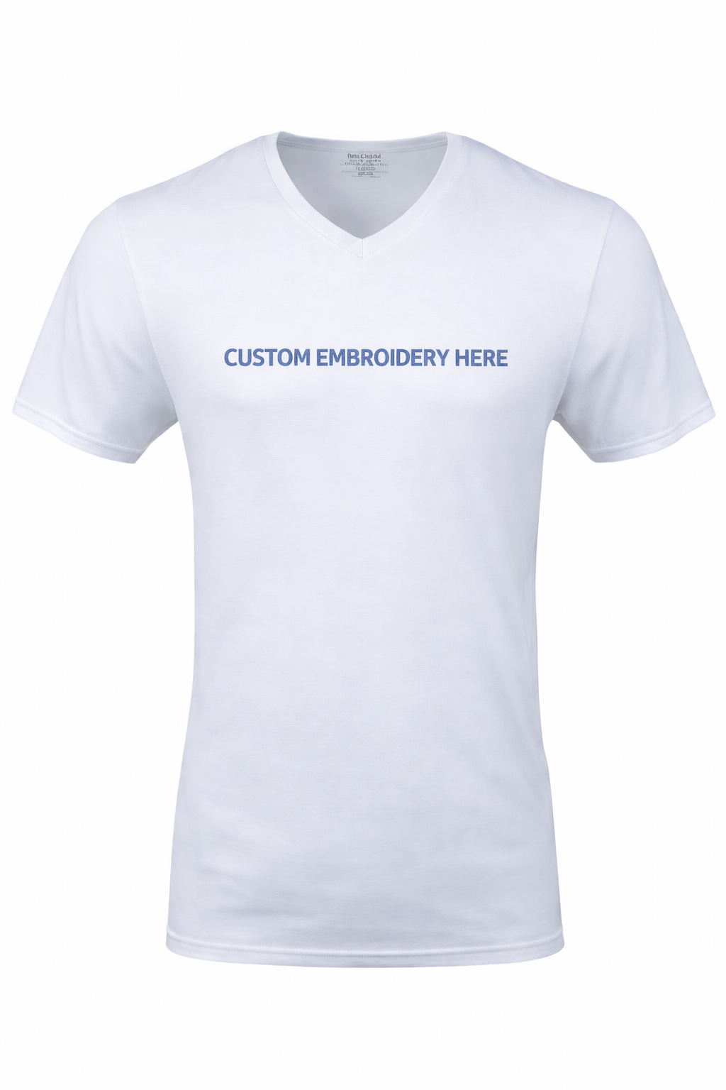 Bulk Custom Embroidered Men’s V-Neck T-Shirt