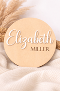Simple Classic Personalised Name Plaque – 15cm