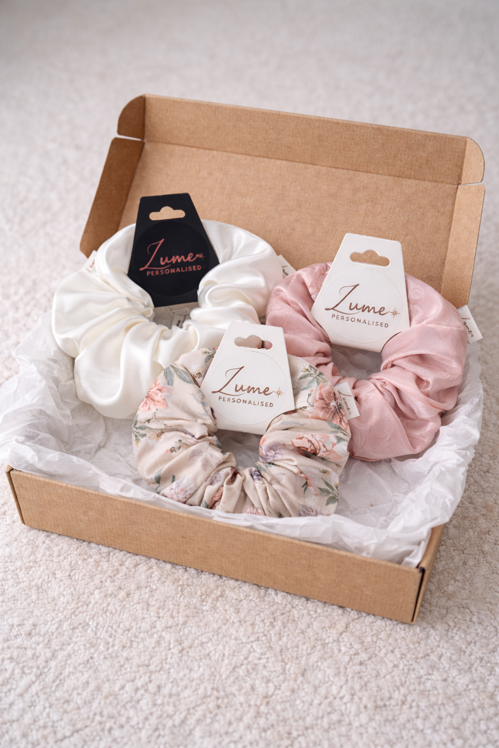 Luxe Scrunchie Gift Box (Set of 3)