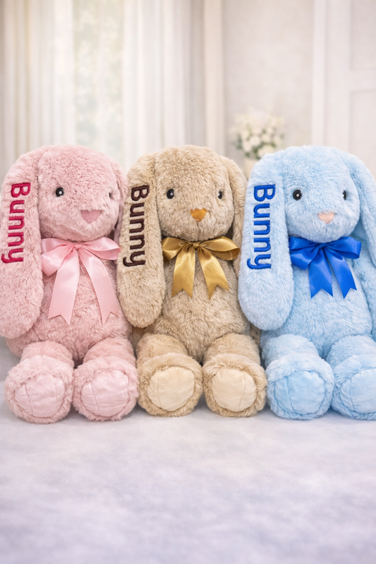 Personalised Embroidery Bunny – 53 cm