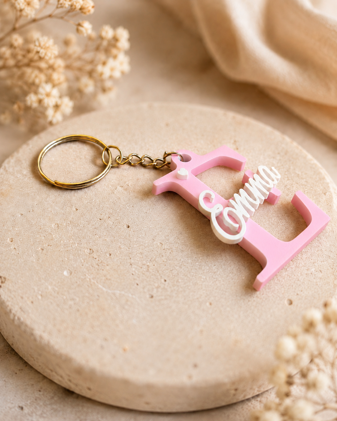 Personalised Initial Name Keychain