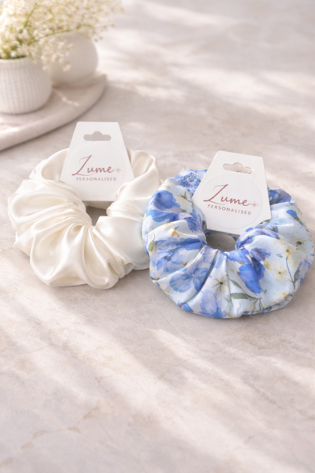 Luxe Duo + Personalised Name Keychain Gift Set