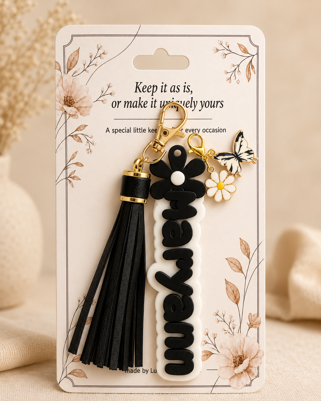 Personalised Name Keychain Set