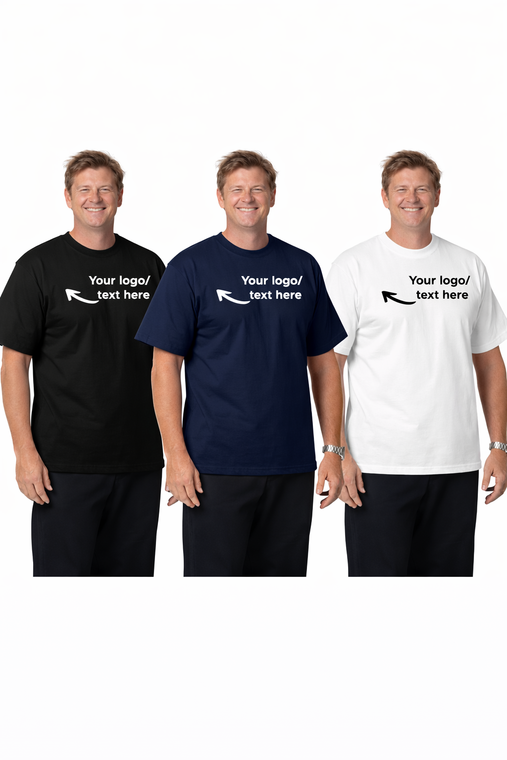 Custom Embroidered Unisex Cotton Tee