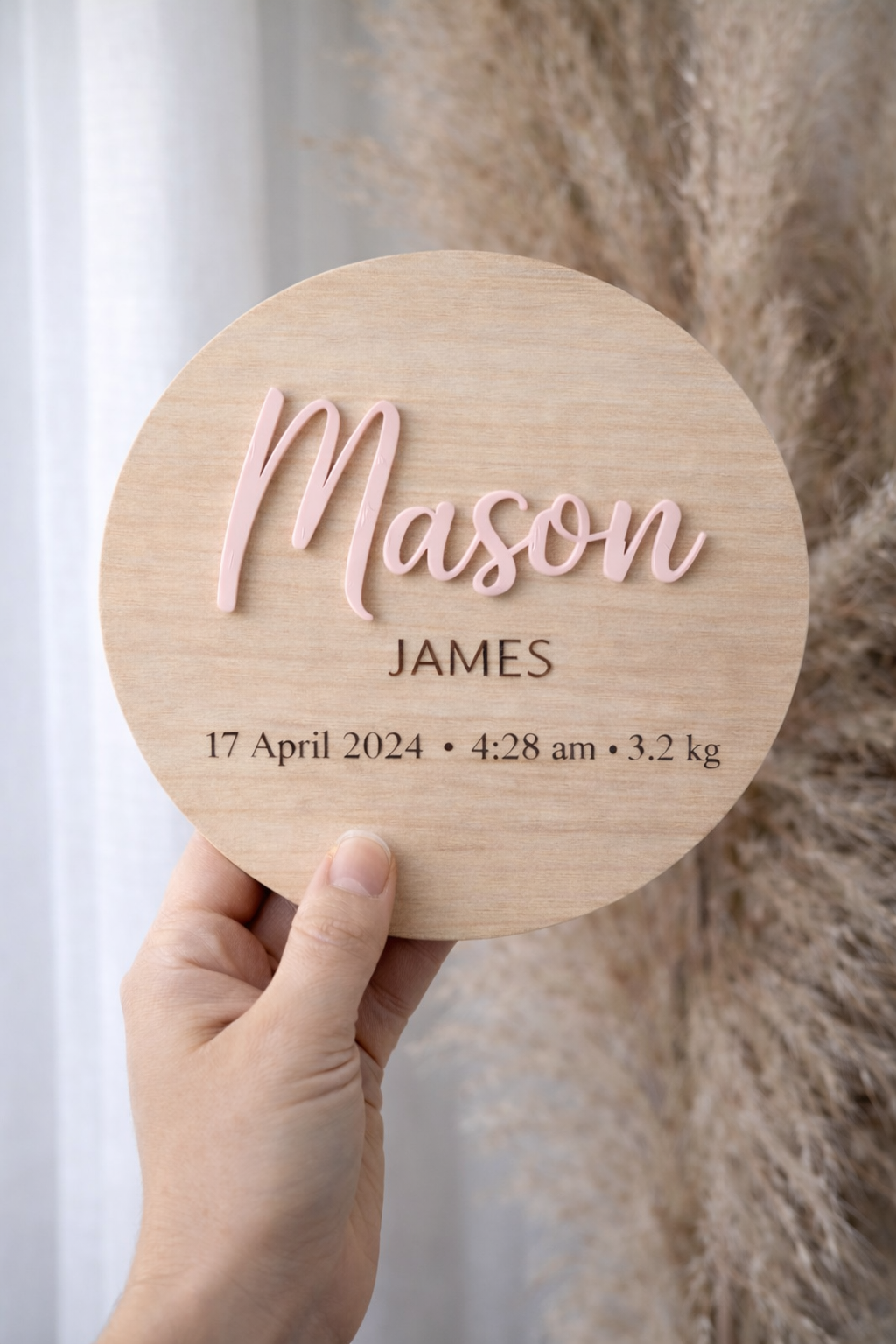 Classic Personalised Name Plaque – 15cm