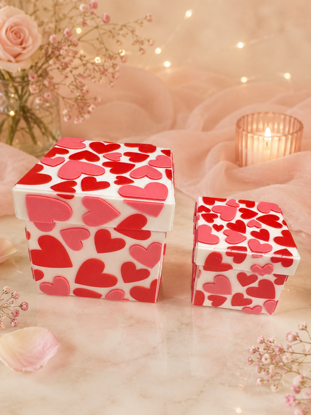 3D Printed Heart Gift Box with Jute Rope | Custom Colour Available (Copy)
