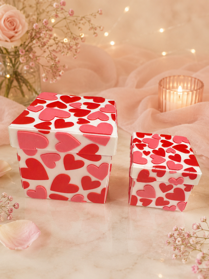 3D Printed Heart Gift Box with Jute Rope | Custom Colour Available (Copy)