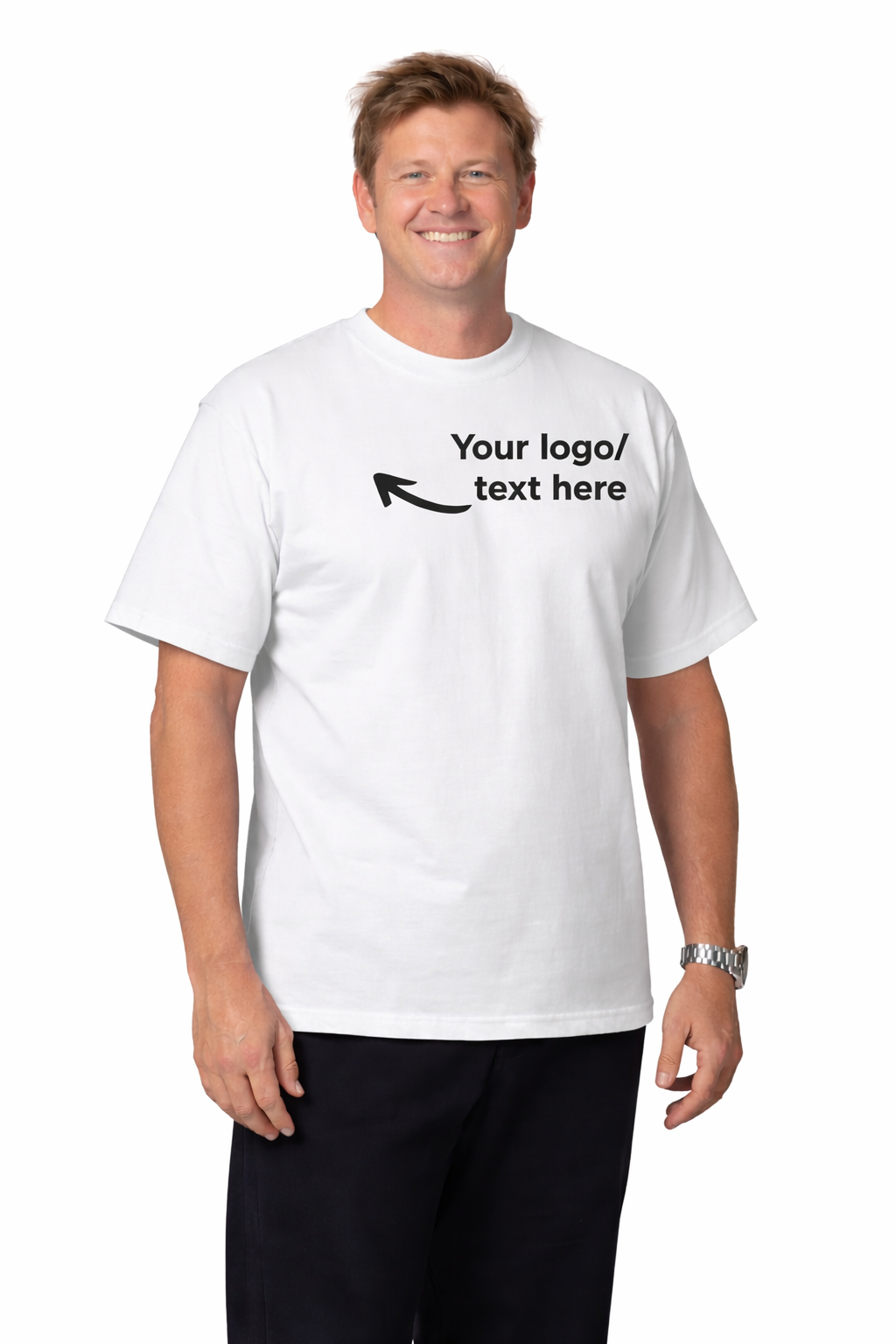 Custom Embroidered Unisex Cotton Tee