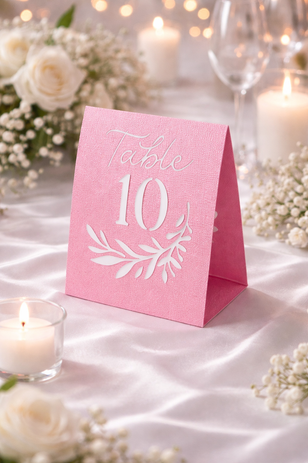 Elegant Glitter Table Numbers