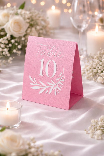 Elegant Glitter Table Numbers
