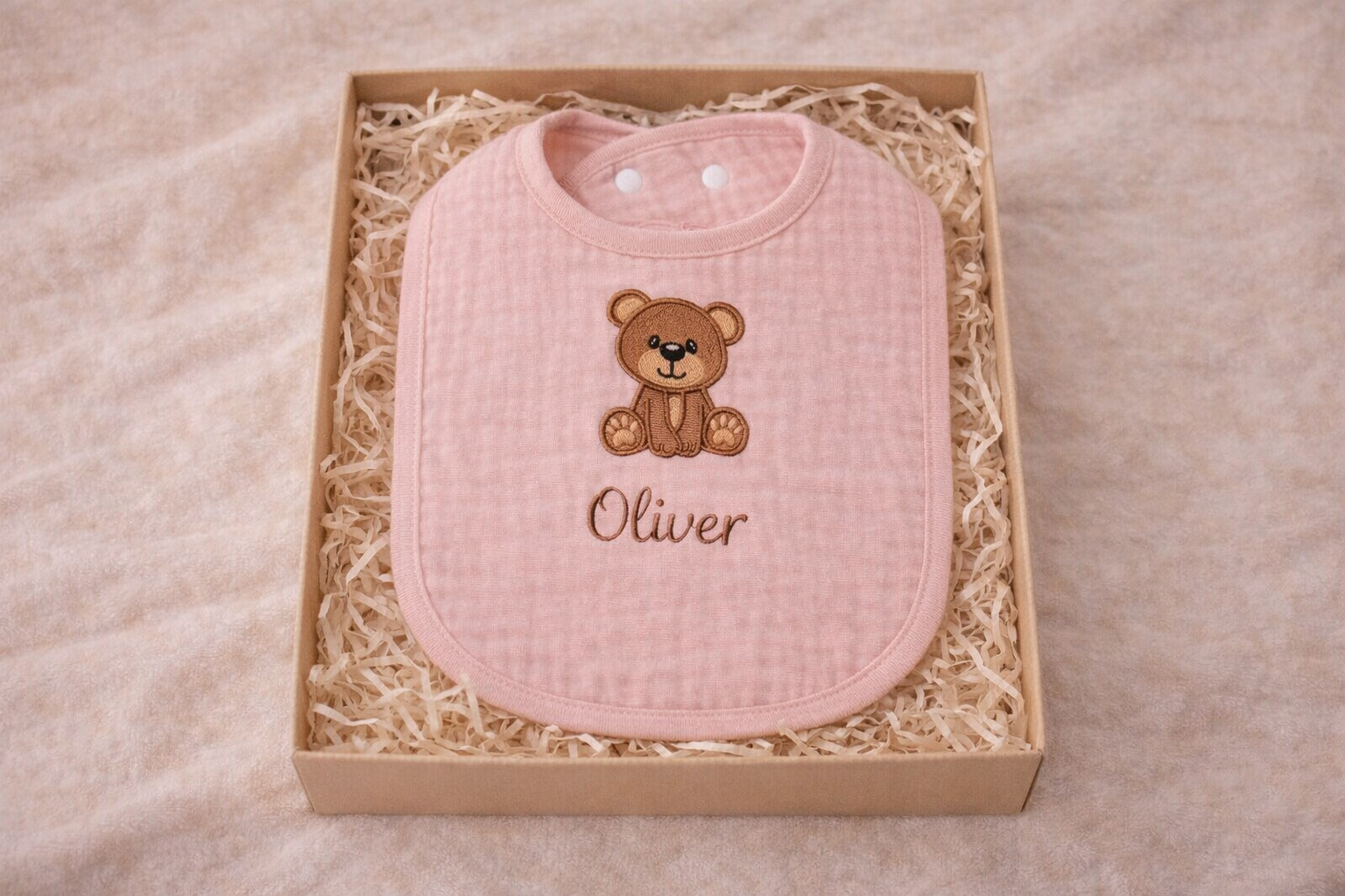 Embroidered Classic Muslin bibs