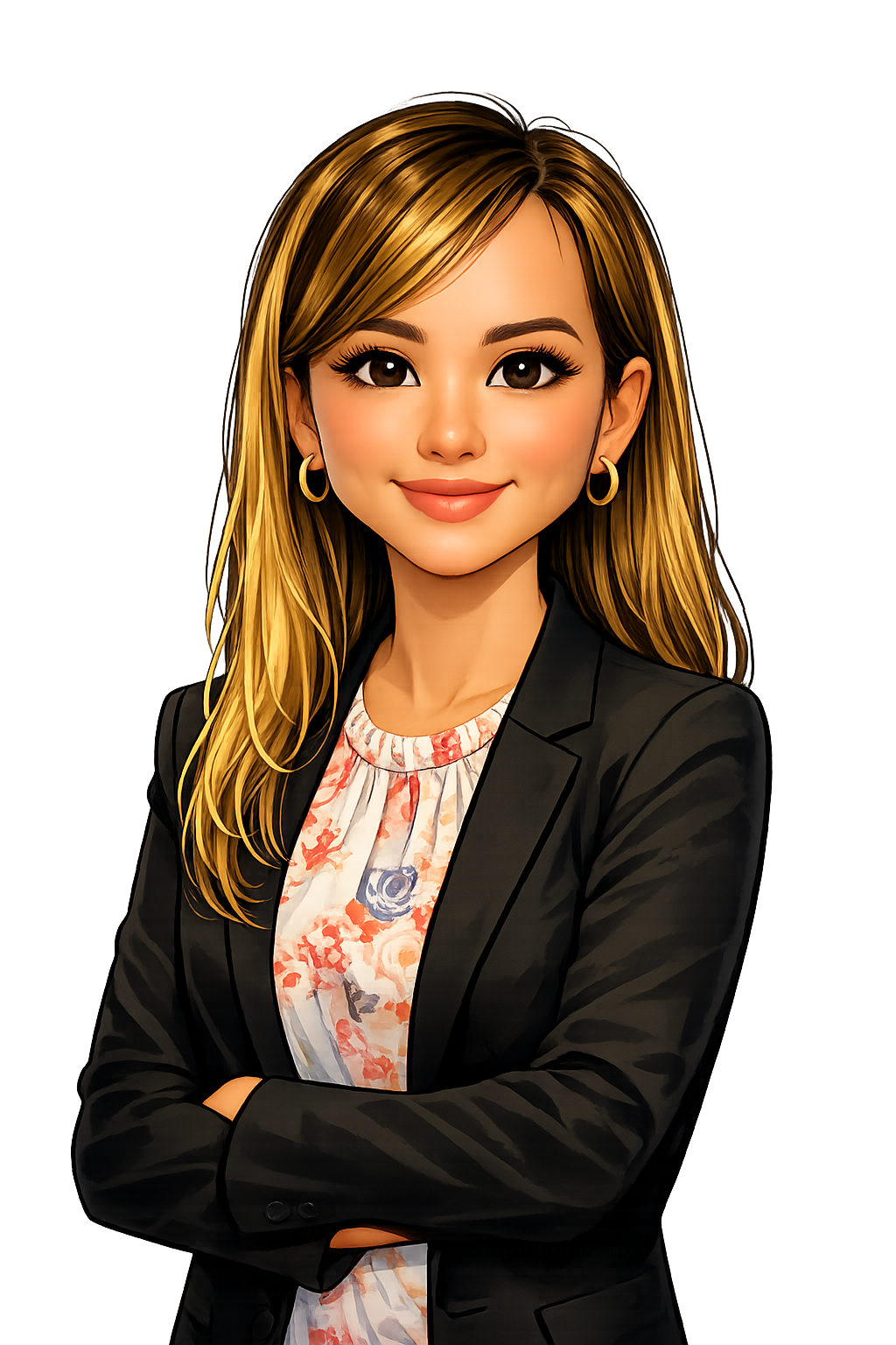 Custom Magnet with Backing Card (Chibi illustration) - Birthday