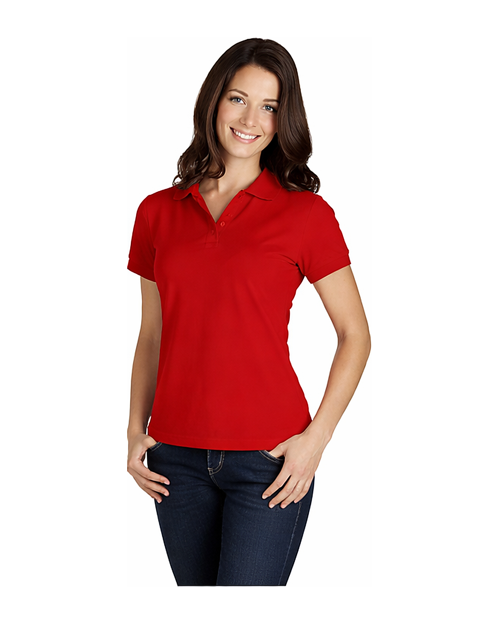 Custom Embroidered Ladies Polo Shirt
