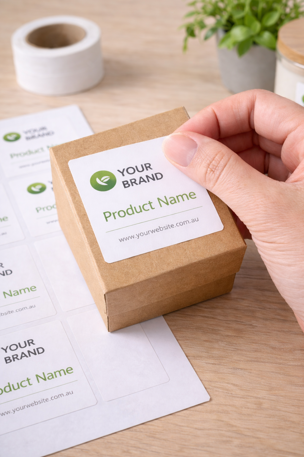 Square Custom Label Stickers - Starting from 50 stickers