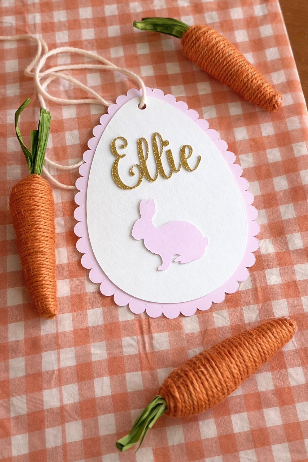 Personalised Easter Bunny Tag