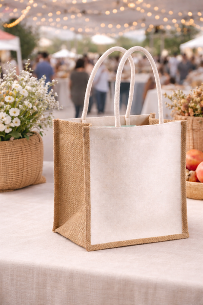 Personalised Jute Bags (25x25x18cm)