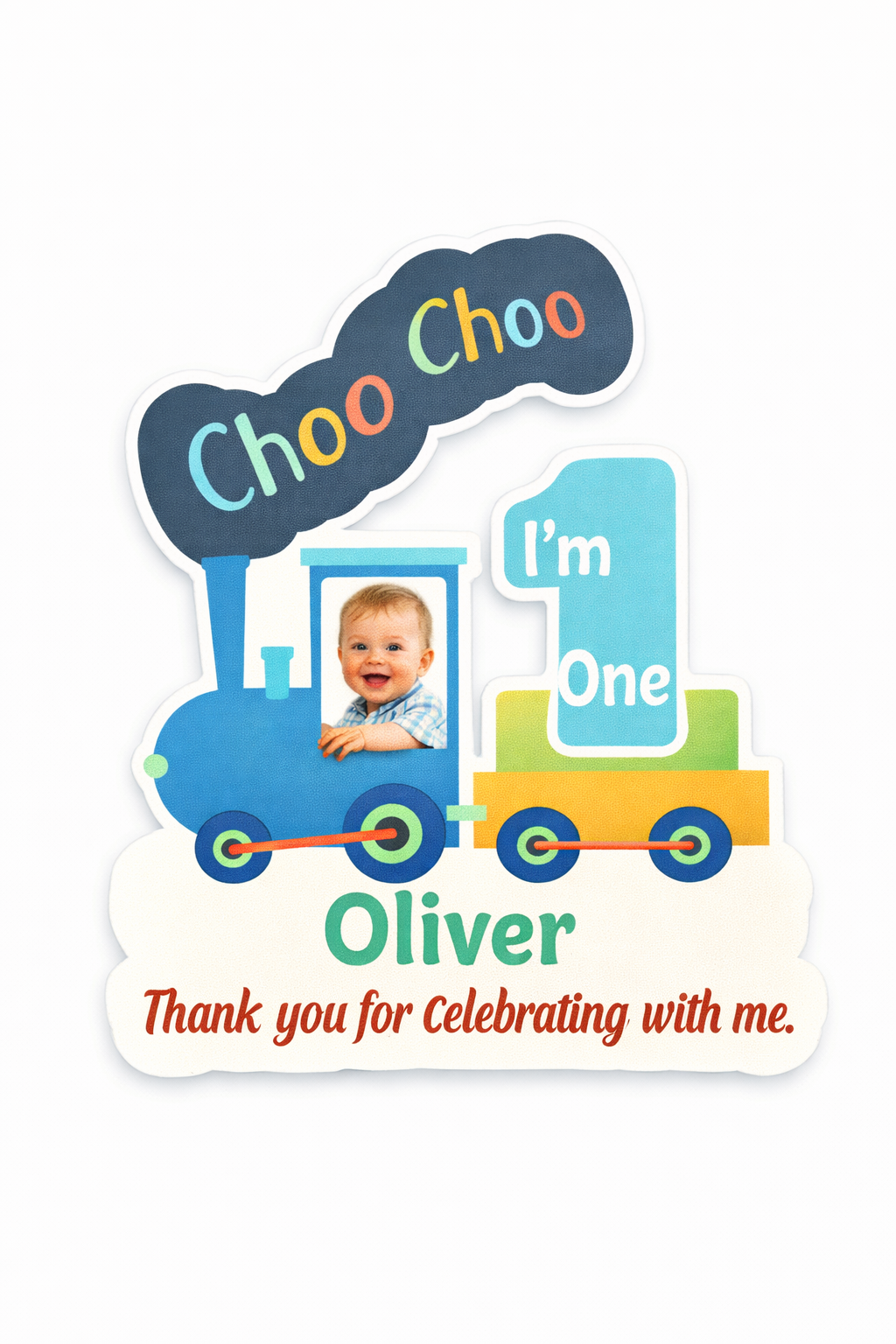 Custom Magnet with Backing Card (Real Photo) - Birthday