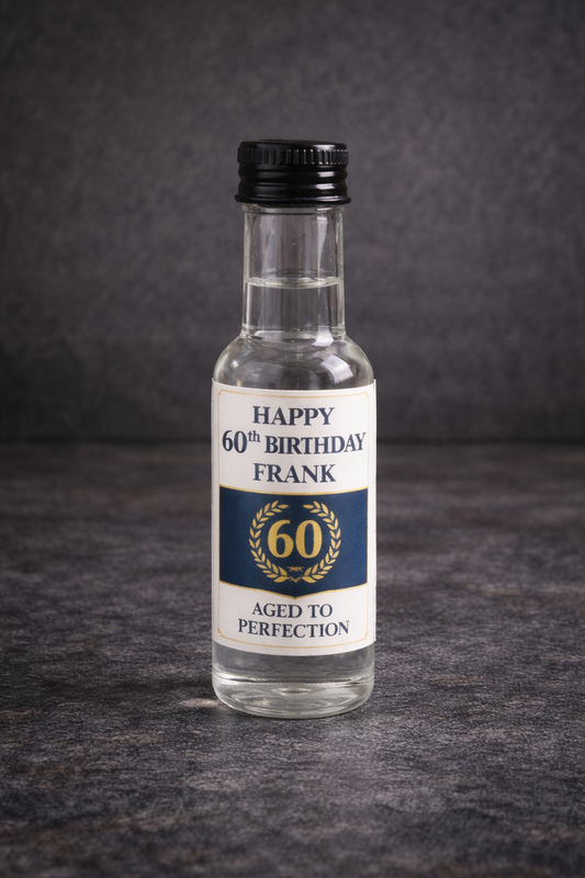 50ml Personalised Plastic Bottle with Sticker