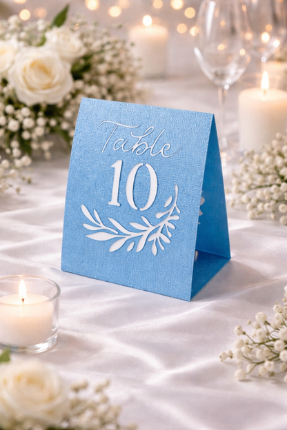 Elegant Glitter Table Numbers